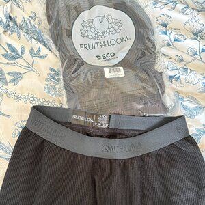 Fruit of the Loom Waffle Knit Thermal Pants Men’s Small Gray Base  LongJohns